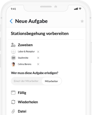 Screenshot Ankündigungen
